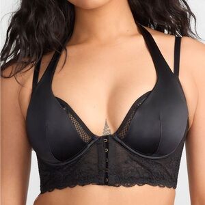 POUR MOI Suspense Lace-Up Front-Close Bra
